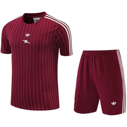 Mens Arsenal Short Training Suit Burgundy 2025/26