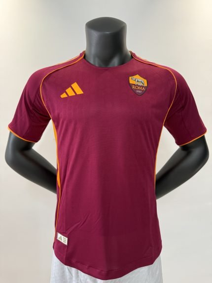 25/26 AS Roma Home Player Version Short-Sleeve Jersey