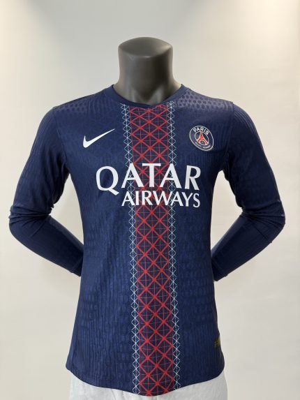 25/26 PSG Home Authentic Long-Sleeve Jersey