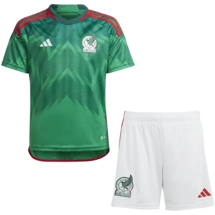 Kids Mexico Home Jersey FIFA World Cup Qatar 2022
