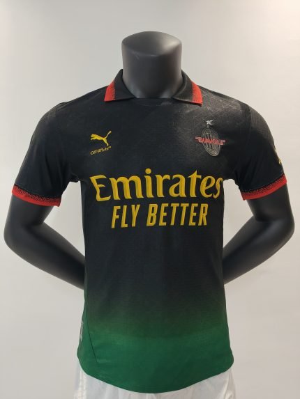 24/25 AC Milan Black-Green Co-Branded Edition Short-Sleeve Jersey