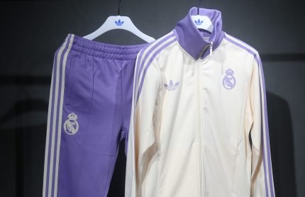 2025 Real Madrid Retro Slim-Fit Jacket + Retro Trousers